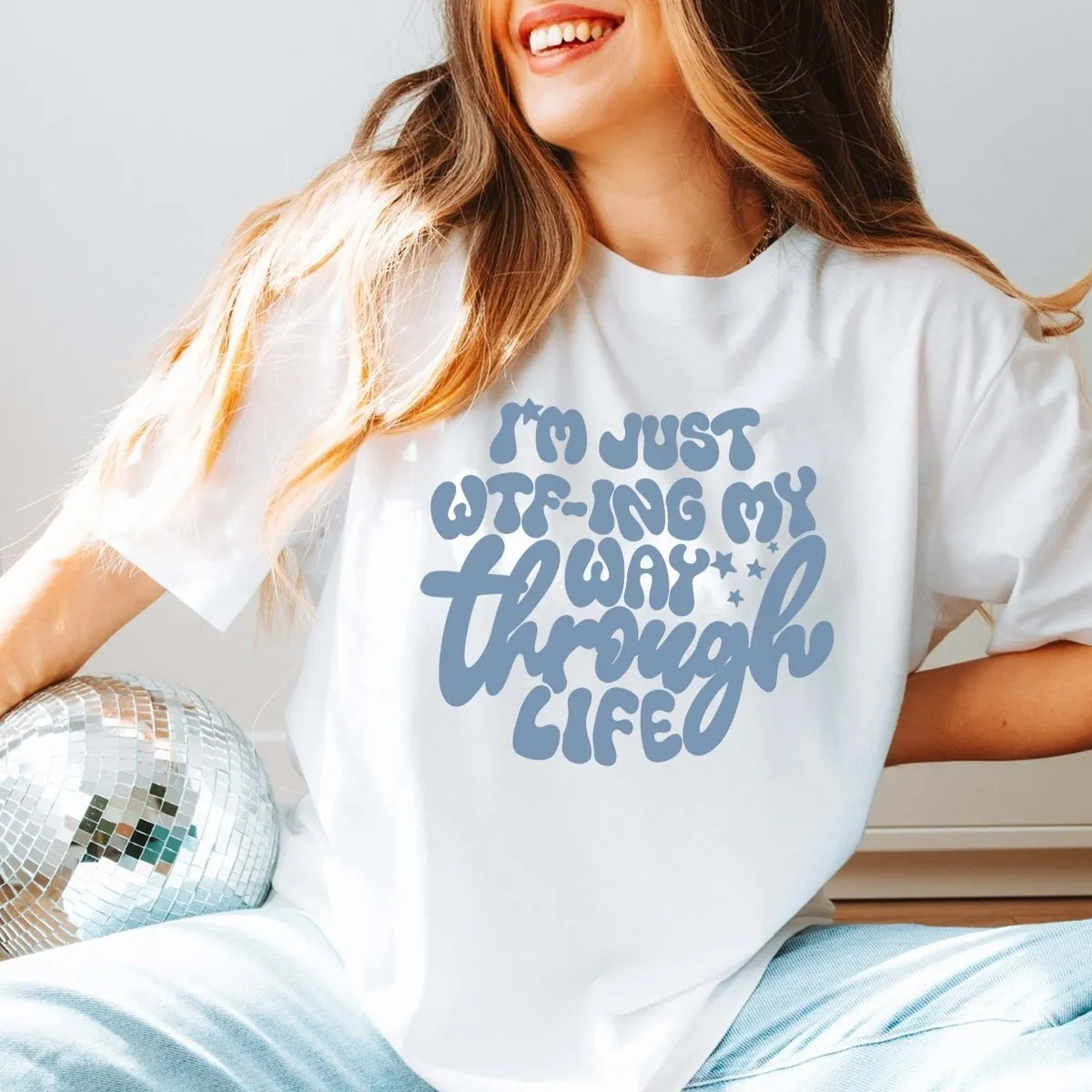 WTF-ING Though Life Bella Graphic Tee